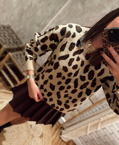 Camisola de Malha Leopardo