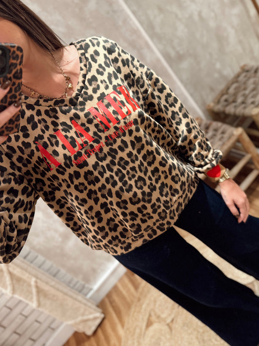 Sweatshirt Leopardo